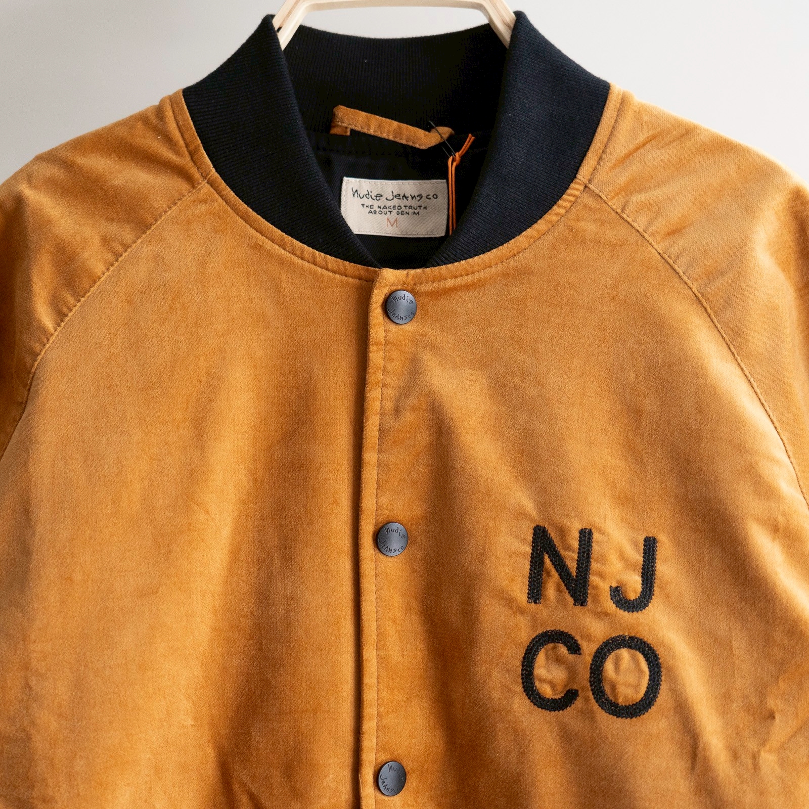 Mark Velvet Baseball Jacket - Dandelion