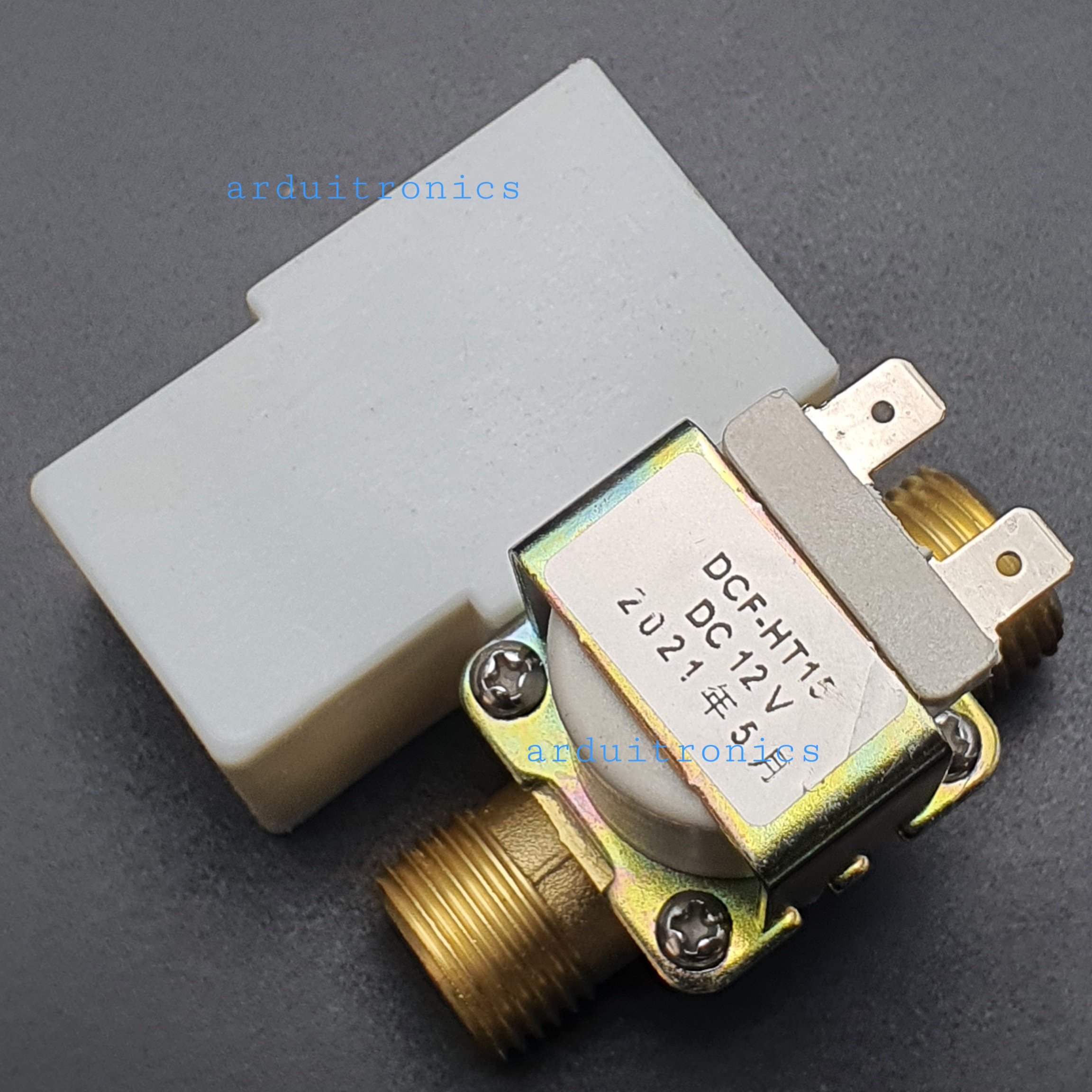 Solenoid Valve โซลินอยด์วาล์วน้ำเกลียวนอก ทองเหลือง NC ปกติปิด 1/2" 4หุน 12VDC