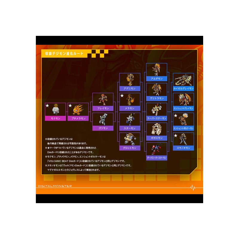 "Pre-Order" Dim Card Set EX3 Digimon Frontier Spirit Flame