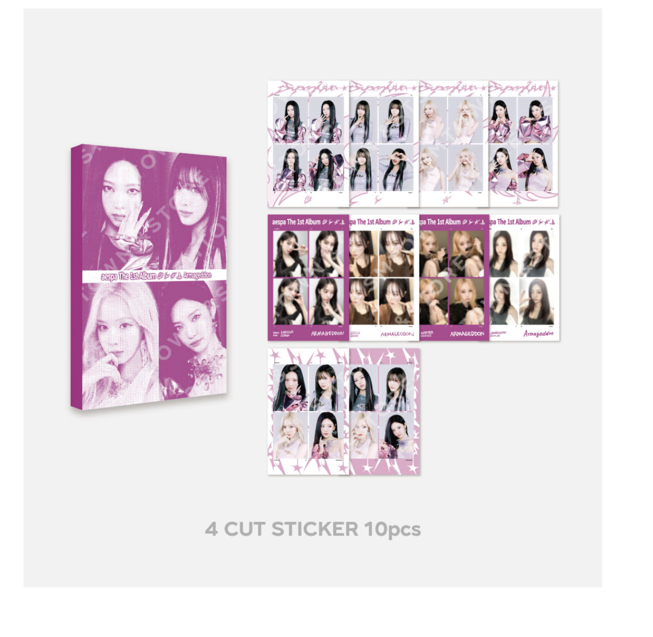 aespa - aespa WEEK – Armageddon : The Mystery Circle MD - 4 Cut Sticker Book