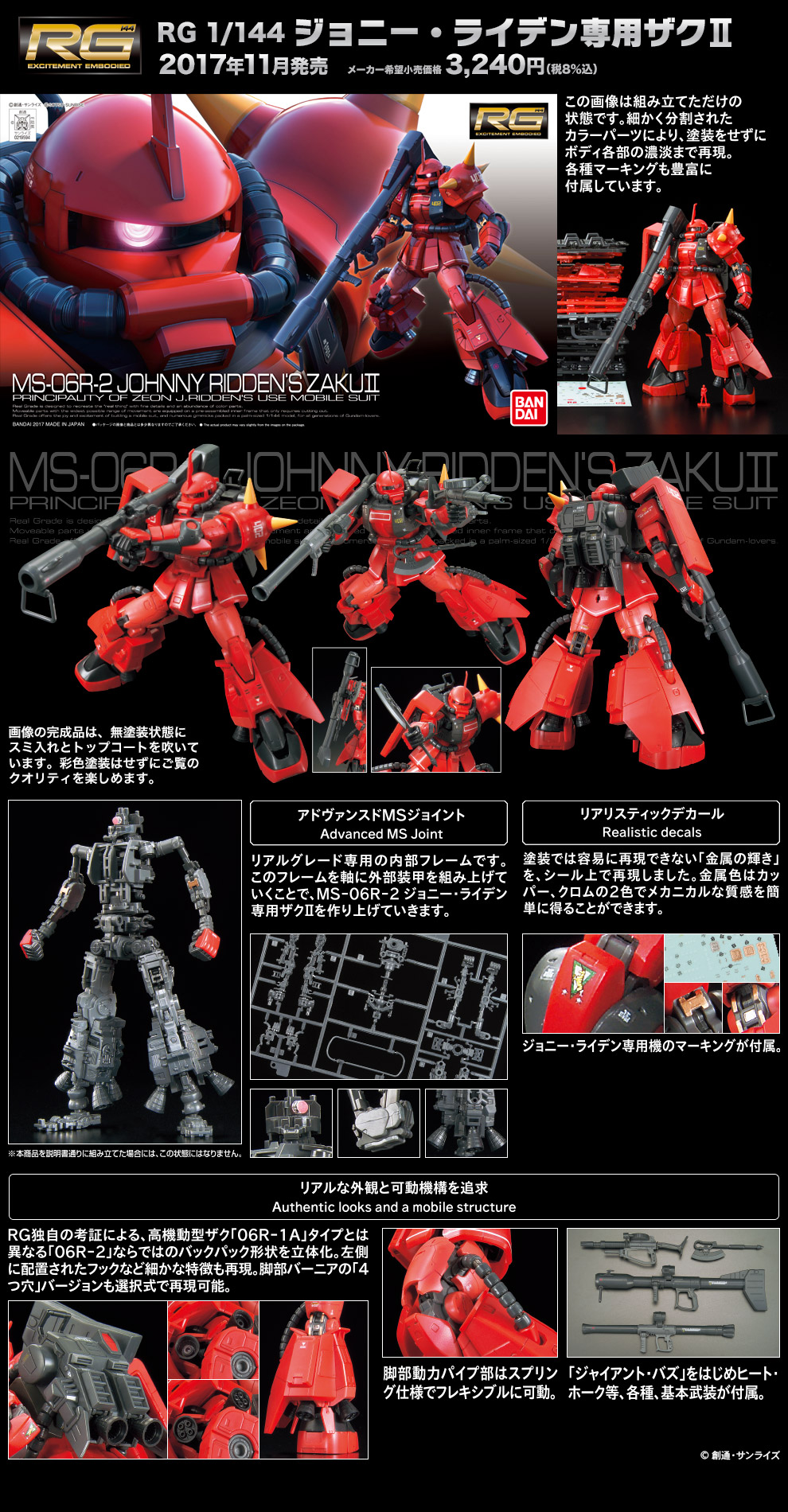 RG 1/144 MS-06R-2 Johnny Ridden's Zaku II