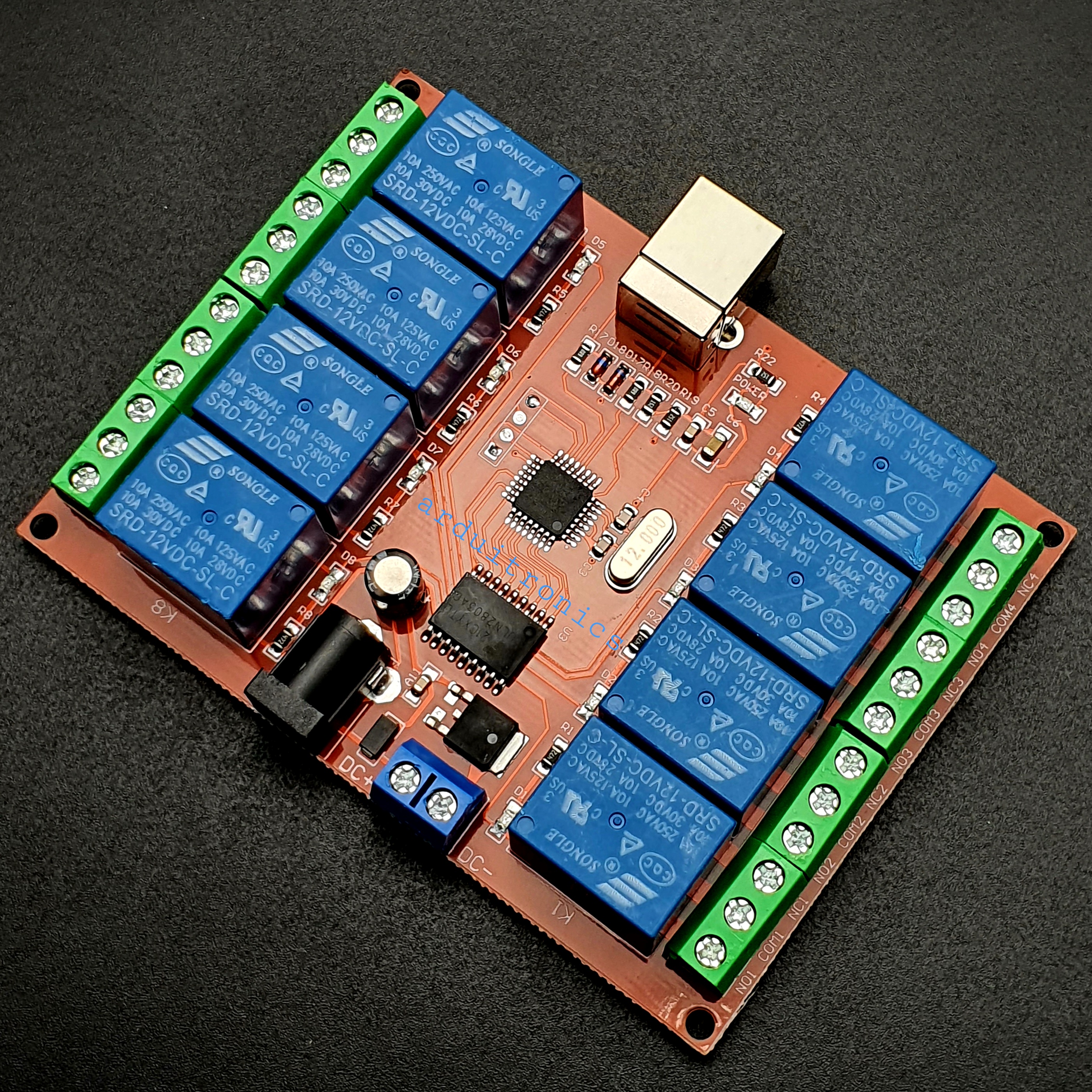 8 Channel 12V USB Relay Board Module Controller (USB Controlled Module)