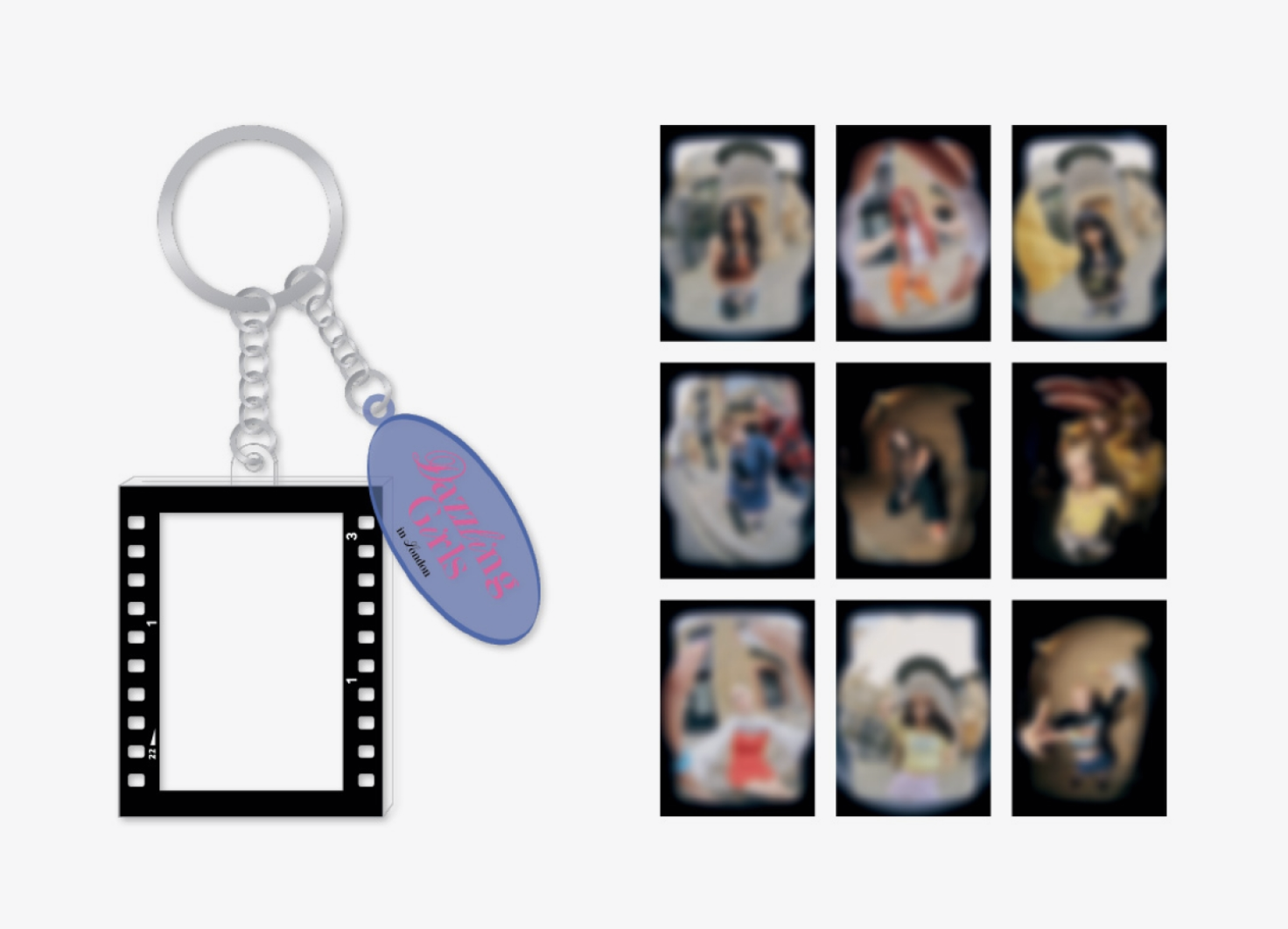Kep1er - ACRYLIC PHOTO KEY RING [2022 Dazzling Girls in London] - แบบส่งทางเรือ