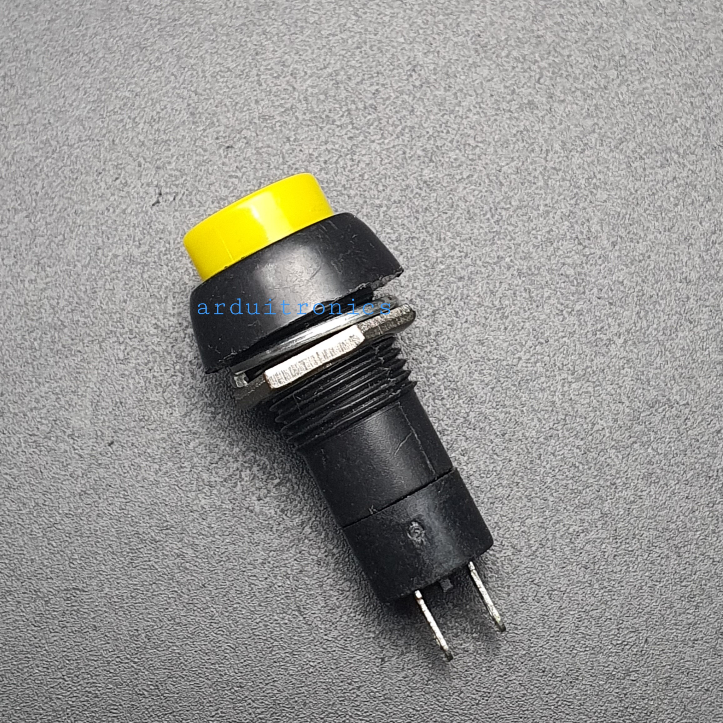 สวิตช์ กดติด กดดับ 250V 3A (สีเหลือง) - Yellow