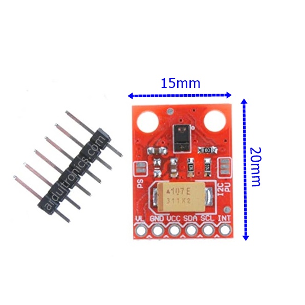 GY-9960 RGB Infrared Gesture Sensing Module เซนเซอร์ตรวจจับสี RGB และท่าทาง (APDS-9960) Red PCB