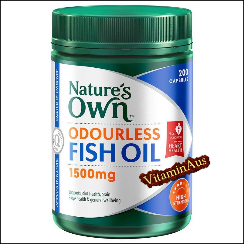 Odourless Fish Oil 1500mg 200 Capsules