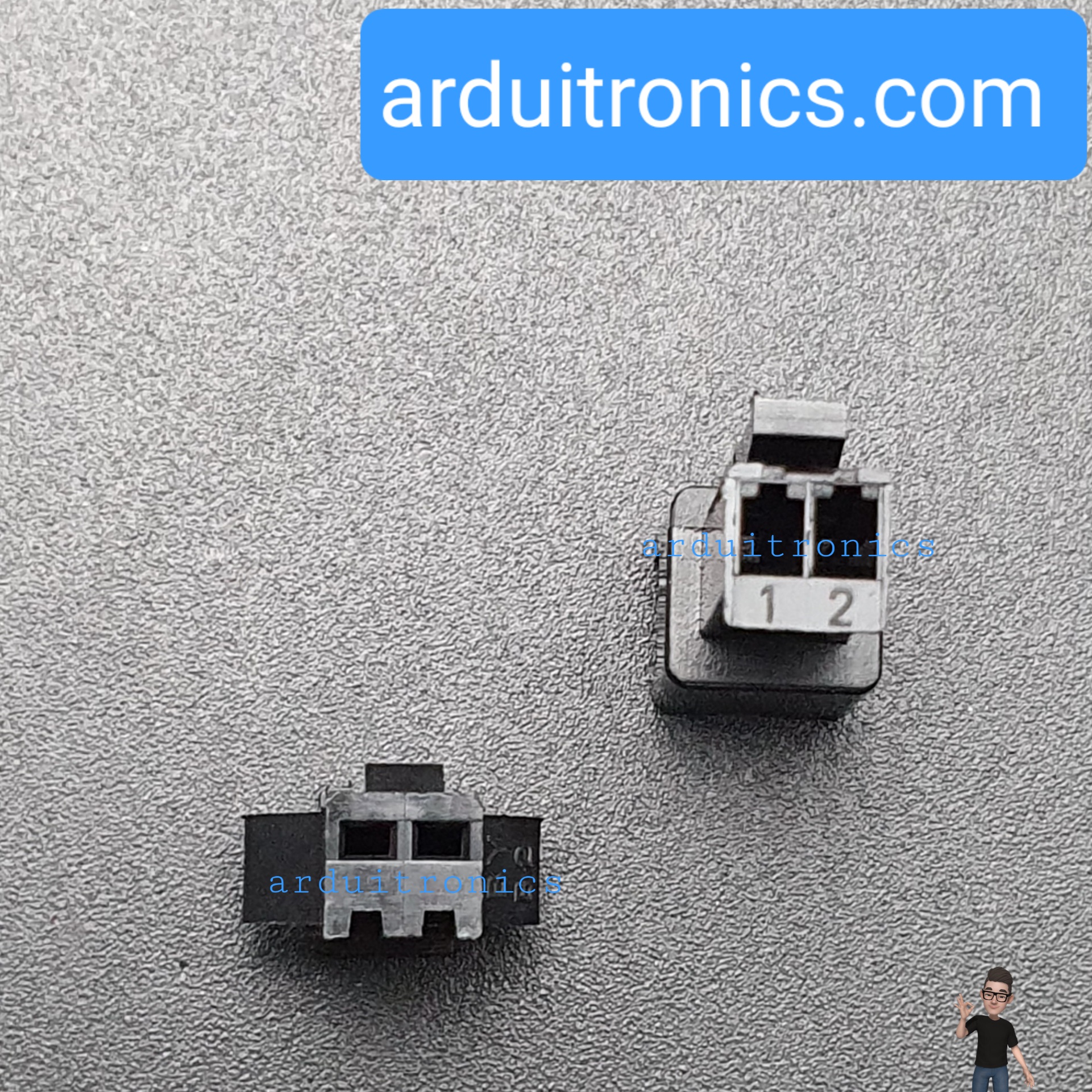 2.54mm 2 Pin Black Plastic Male Female JST-SM Housing Crimp Terminal Connector