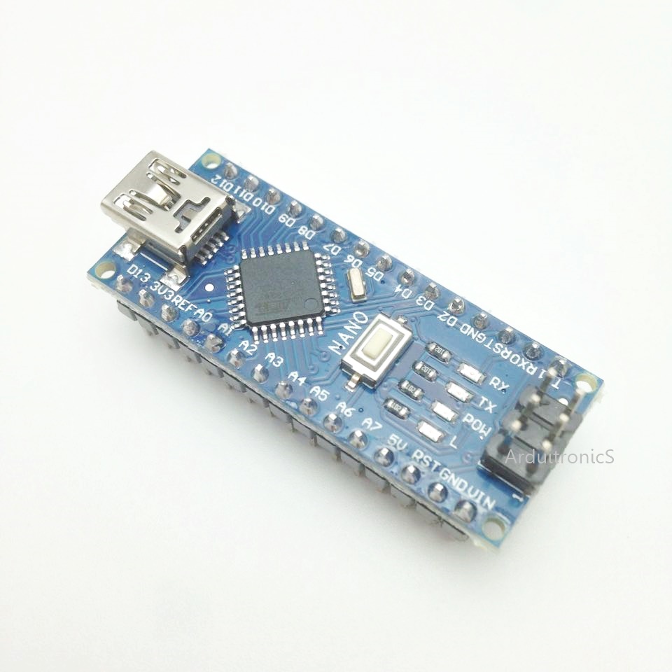 Nano V3 ATMega328P CH340G (mini USB) บัคกรีแล้ว + แถมสาย mini USB