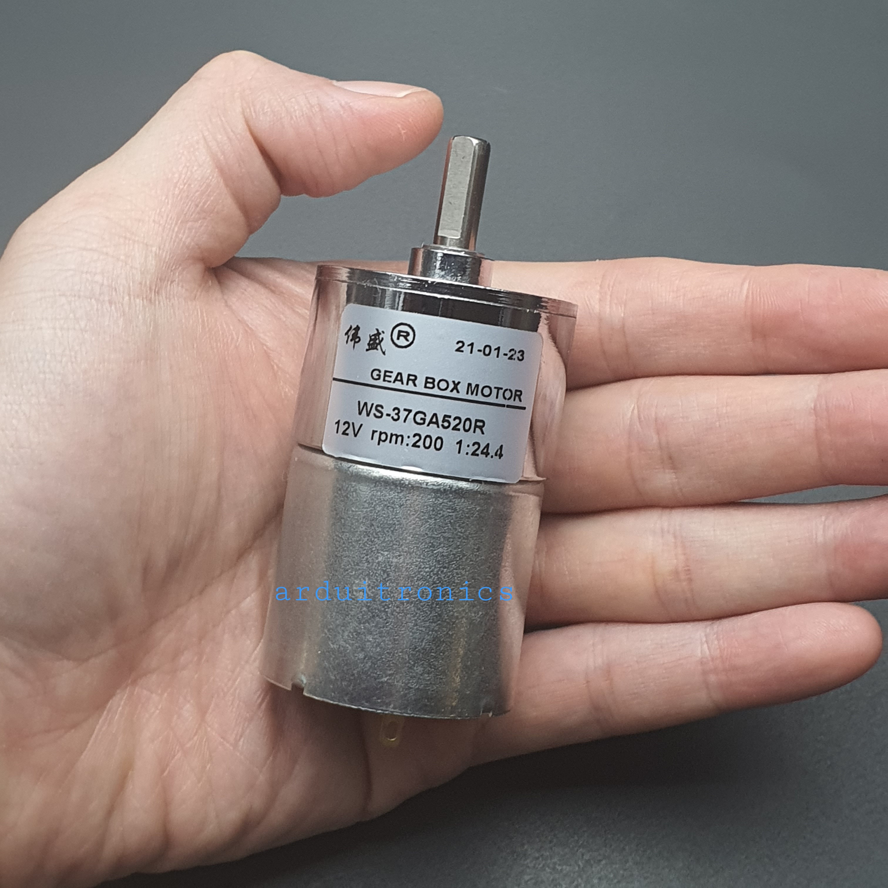 DC Motor Model 37GA520 DC12V WS-37GA520R 200RPM
