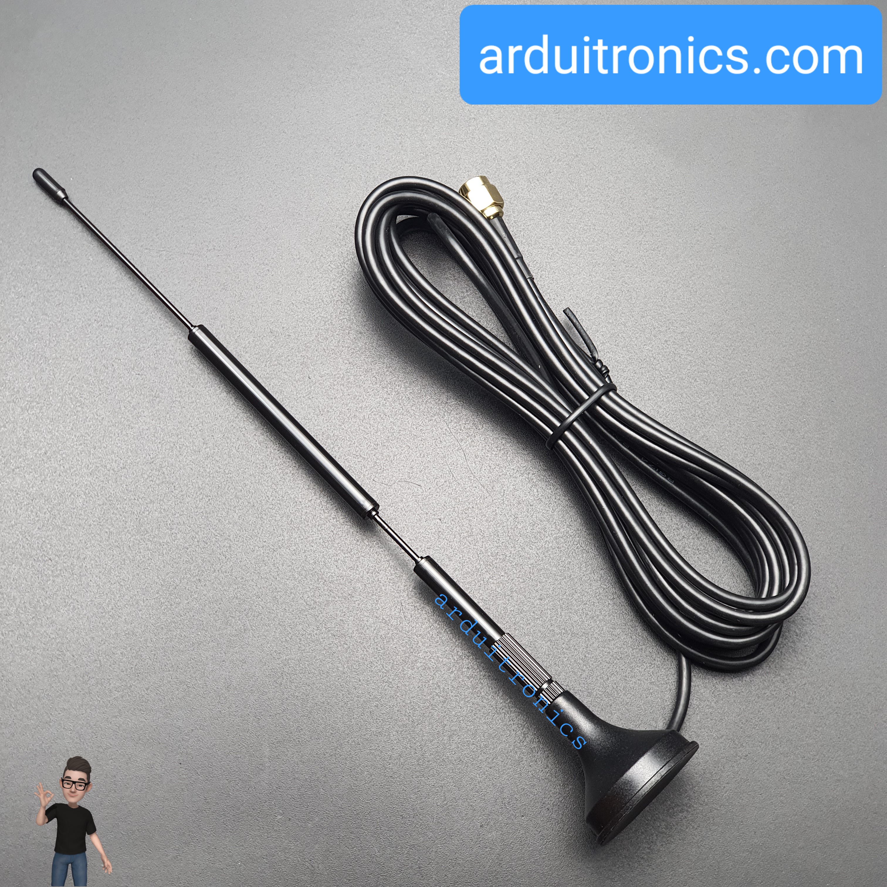 LoRa Antenna 433MHz High Gain 12dBi แบบตั้งโต๊ะ (สายยาว 1.5 meters)