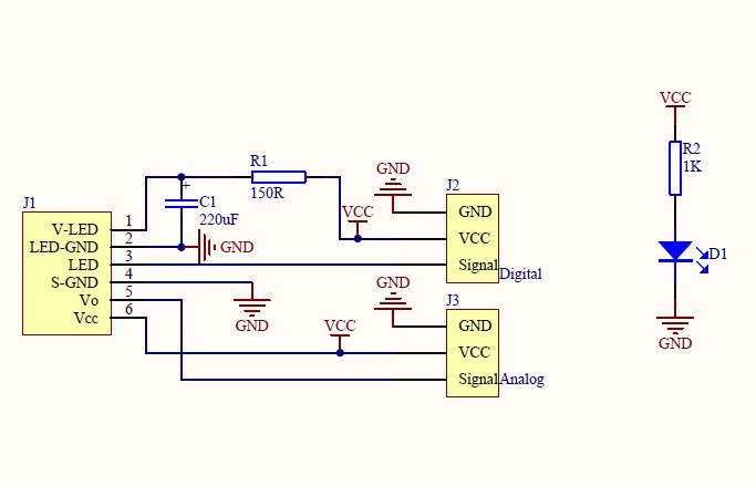 Gravitiy: Dust Sensor Adapter (พร้อมสายเคเบิล) - DFRobot