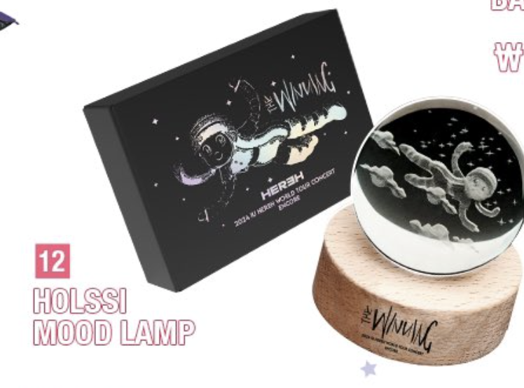 IU - 2024 IU HEREH WORLD TOUR CONCERT ENCORE : THE WINNING] MD - Holssi Mood Lamp