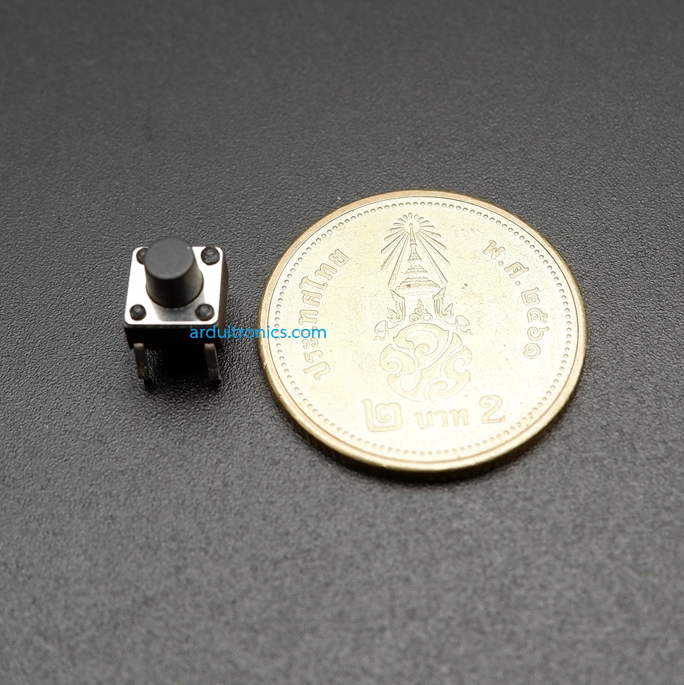 Tact Switch 6X6x6.5mm ไมโครสวิตช์ กดติดปล่อยดับ (หัวกลม)