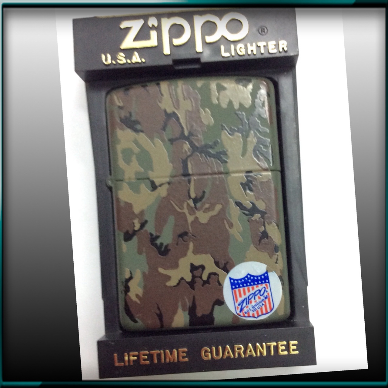 zippo ไฟแช็ค zippo Camouflage ลายพรางทหาร ของแท้จากอเมริกา