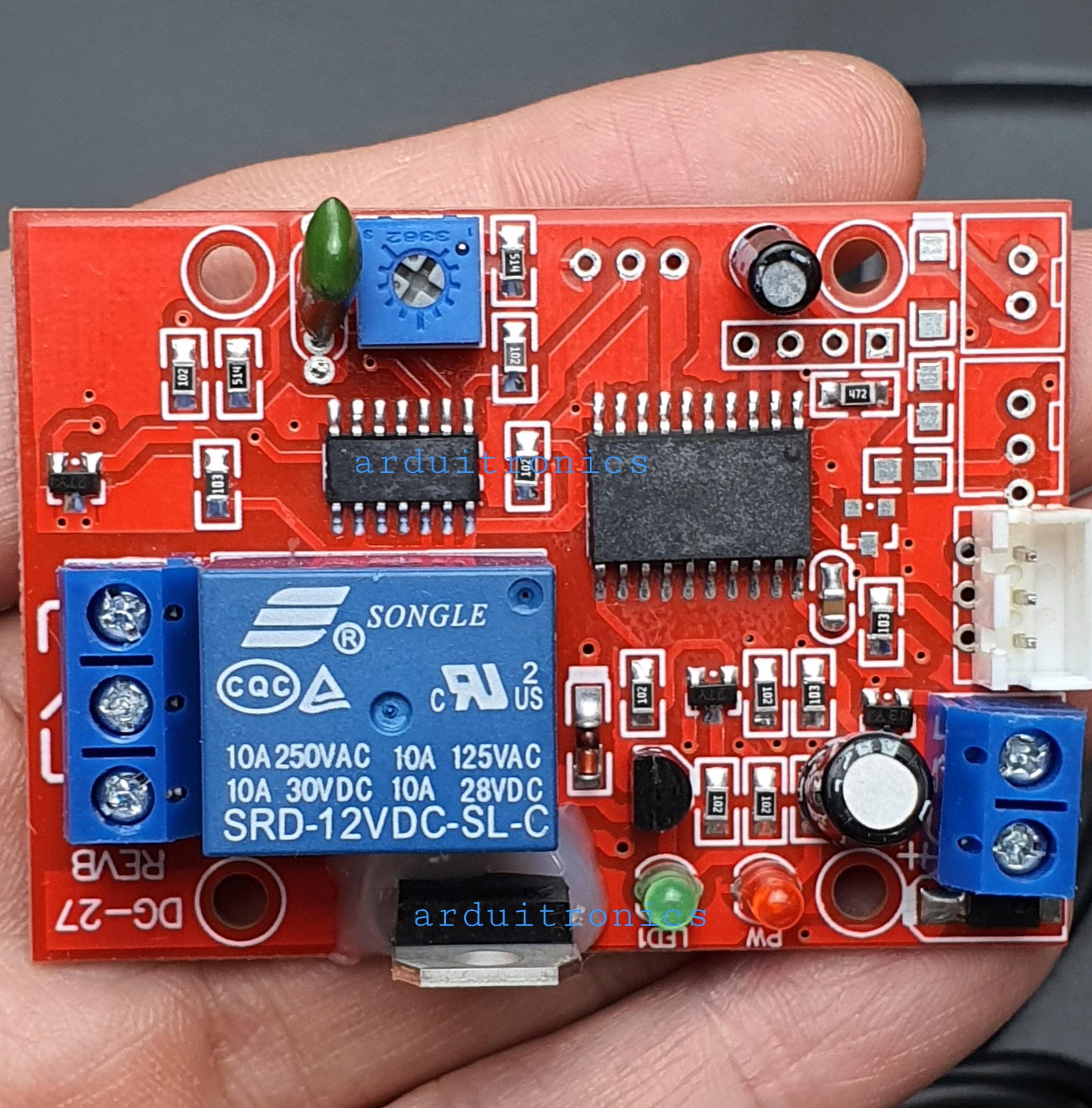 12V Ultra-High Sensitivity Vibration Sensor (Switch Vibration Sensor Relay Module)