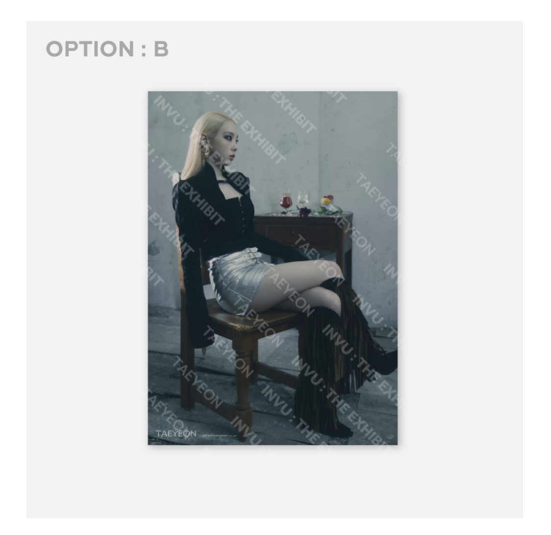 TAEYEON - INVU : THE EXHIBIT - A2 Poster แบบ B ver
