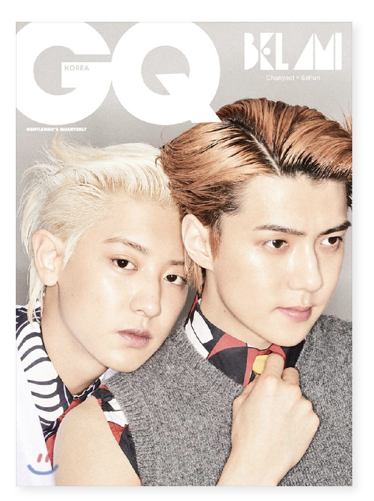 นิตยสาร GQ KOREA 2020.08 หน้าปก EXO-SC แบบ E ver