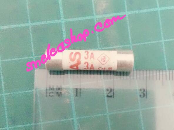 ฟิวส์ 3A 250V แพ็คละ 10 ตัว