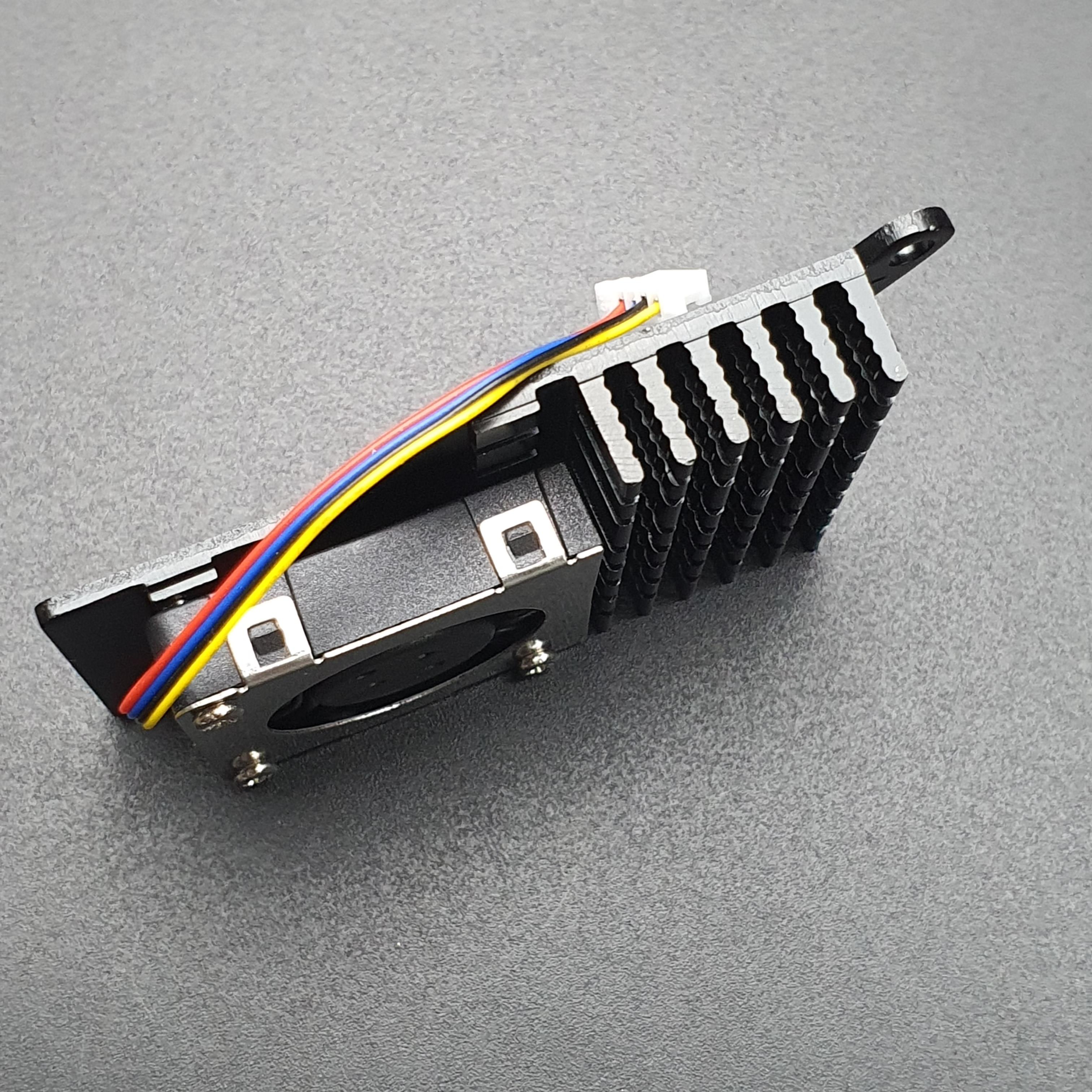 Raspberry Pi 5 Active Cooling Fan With Aluminum Radiator Heat Sink - สีดำและพัดลมสีดำ
