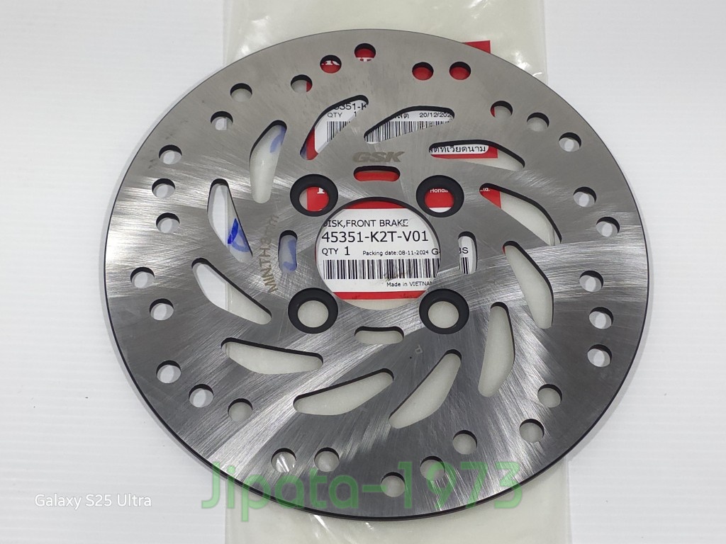 (Lead 125) ชุดจานเบรคหน้า Honda Lead 125 i ปี 2025 แท้