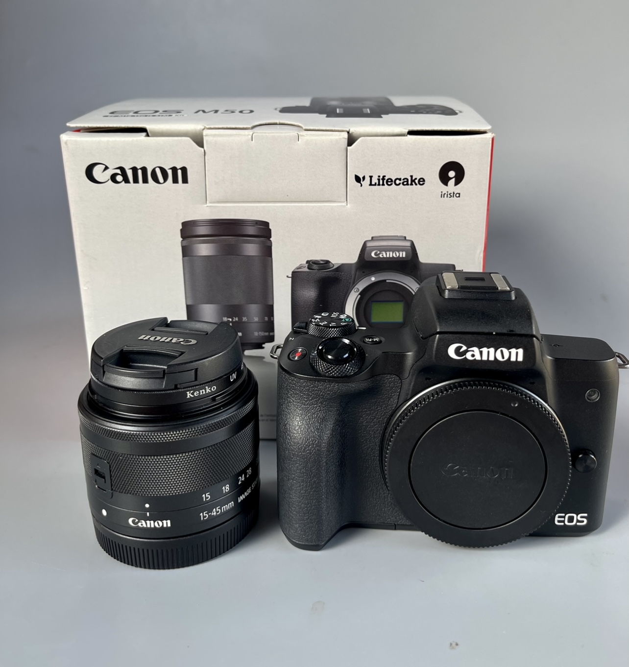 ขายกล้อง Canon EOS M50 Kit 15 45mm US STM สภาพใหม่มากใช้น้อย ชัตเตอร์ 1000