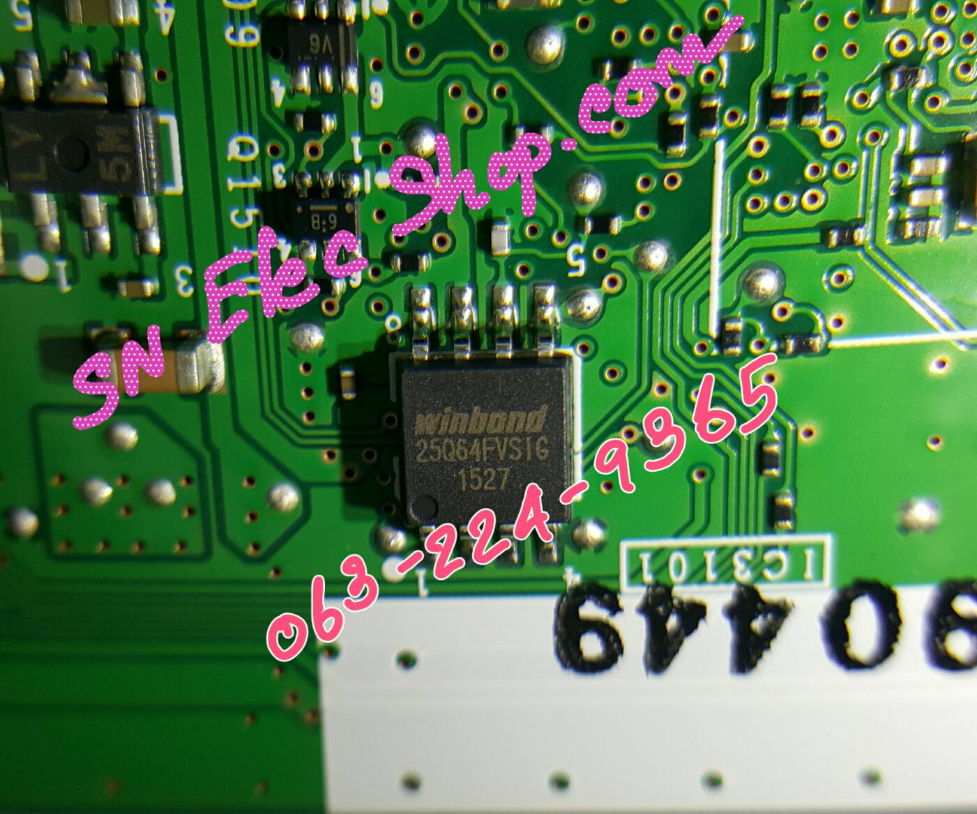 IC MEMORY SHARP : LC-40LE265M-WH 25Q64 IC3101