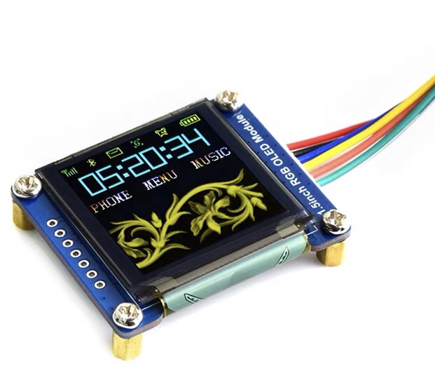 128x128, General 1.5inch RGB OLED display Module, 16-bit high color (แท้จาก Waveshare)