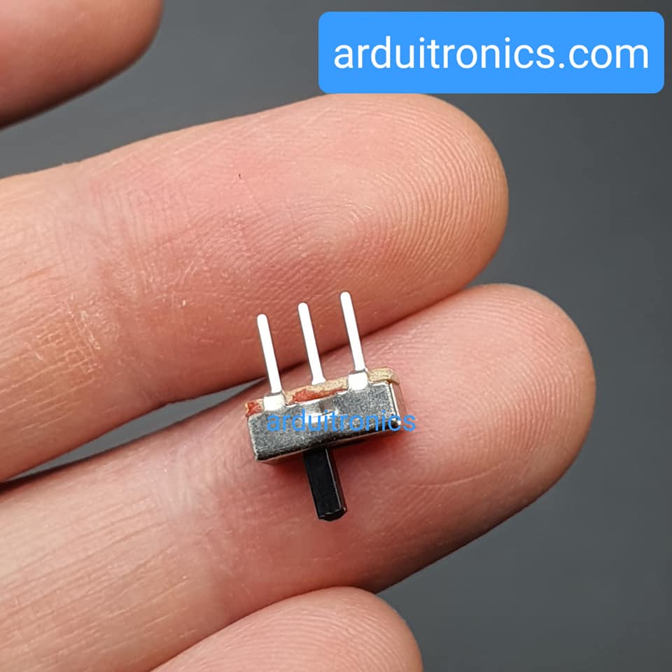 สวิตช์เลื่อน On/Off 3ขา ก้านยาว 4mm (Slide Switch SS12D00 G4)