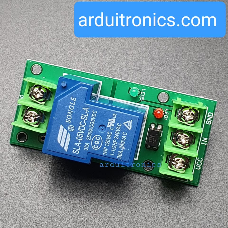 1 Channal Relay 5V 30A รีเลย์ 5V 30A ทำงานแบบ Active High