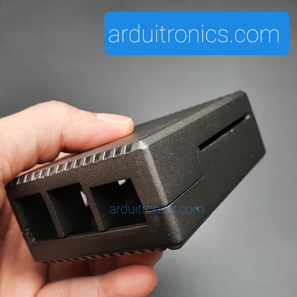 Raspberry Pi 4 B Aluminium Case (Gray) - สีเทา