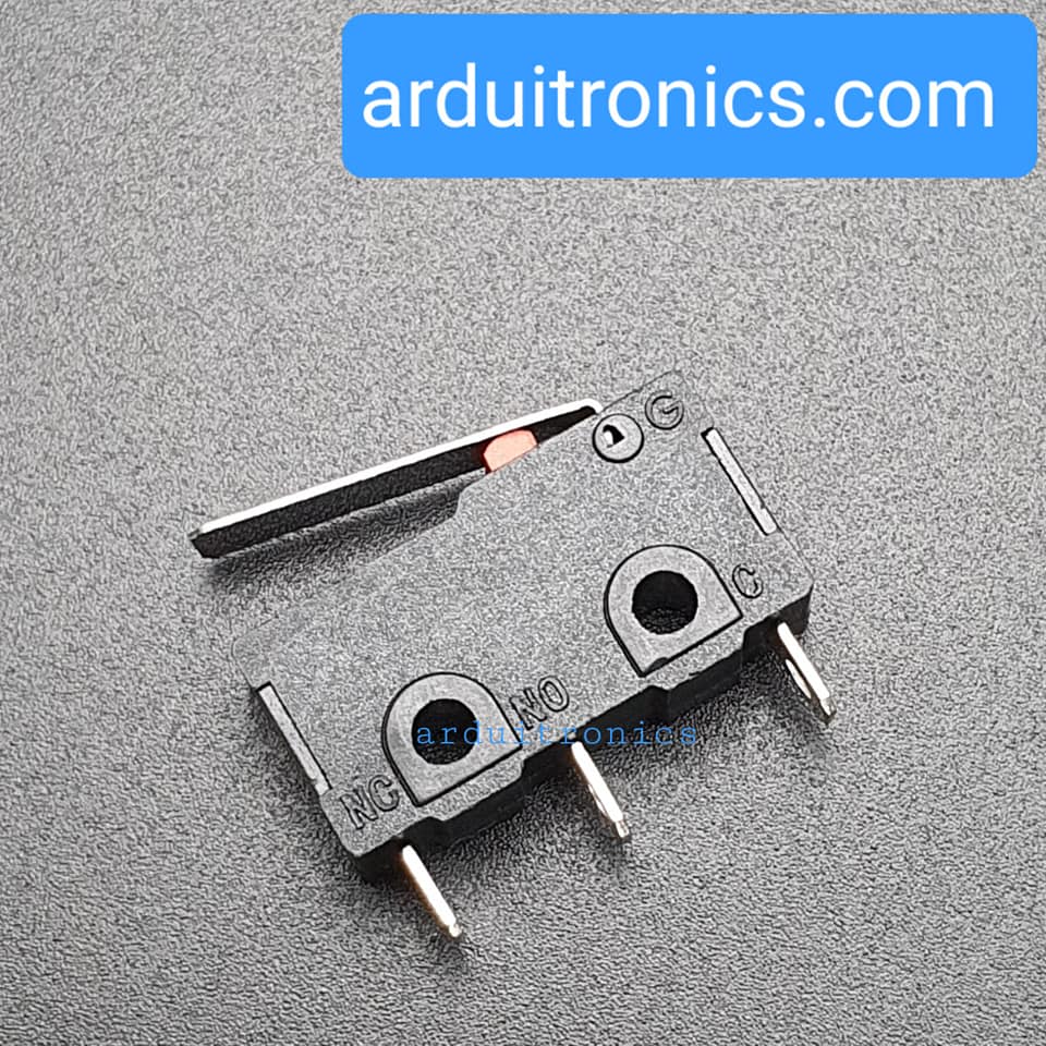 Micro Switch ไมโครสวิตช์แบบปลายก้านเรียบตรง (ก้านยาว 1.5cm) Limit Switch MicroSwitch