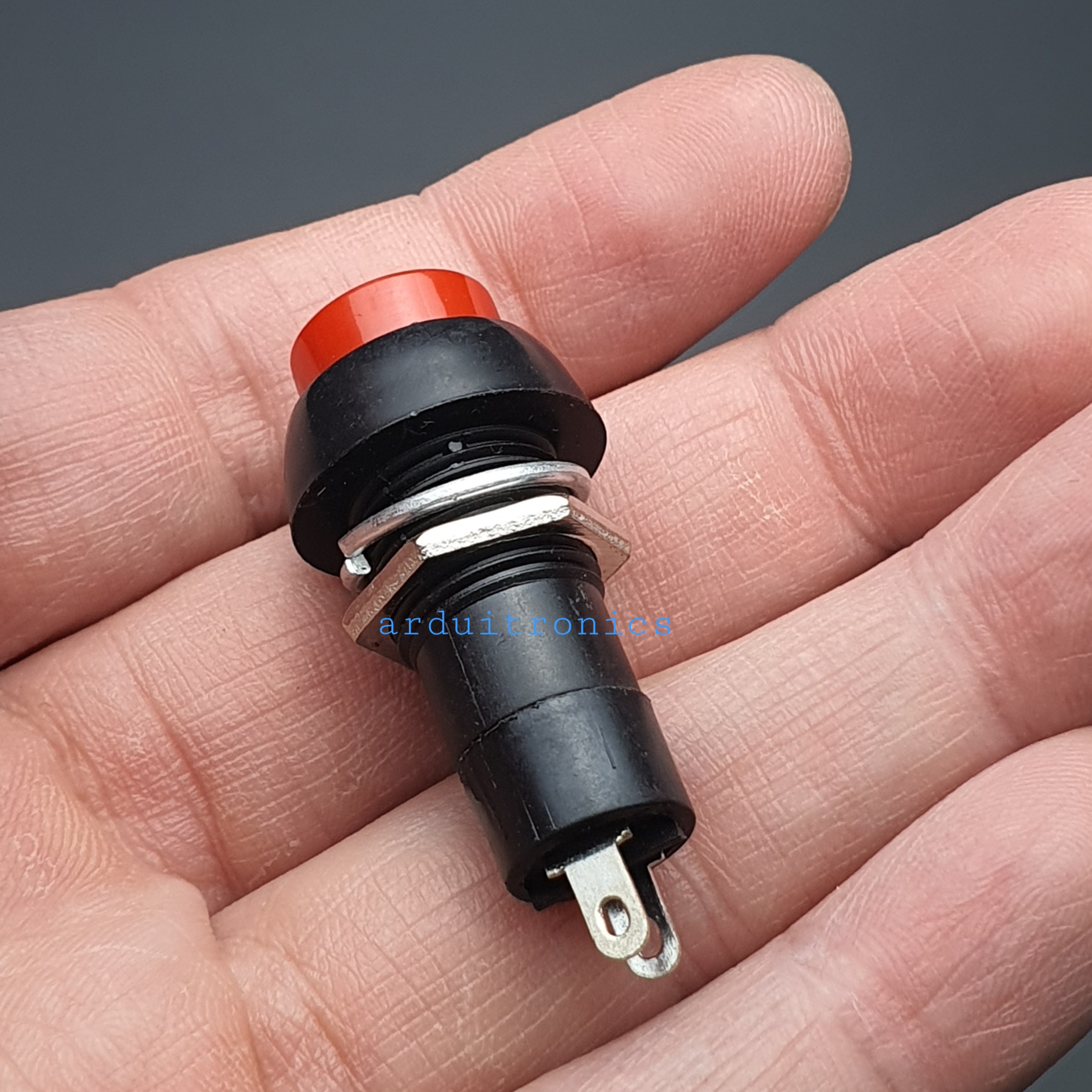 สวิตช์ กดติด กดดับ 250V 3A (สีแดง) - Red