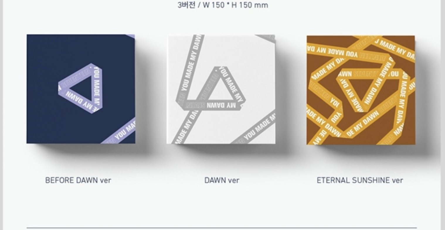 Seventeen - Mini Album Vol.6 [YOU MADE MY DAWN แบบ set 3 ปก BEFORE DAWN Ver. + DAWN Ver. + ETERNAL SUNSHINE Ver.+ โปสเตอร์ พร้อมกระบอกโปสเตอร์