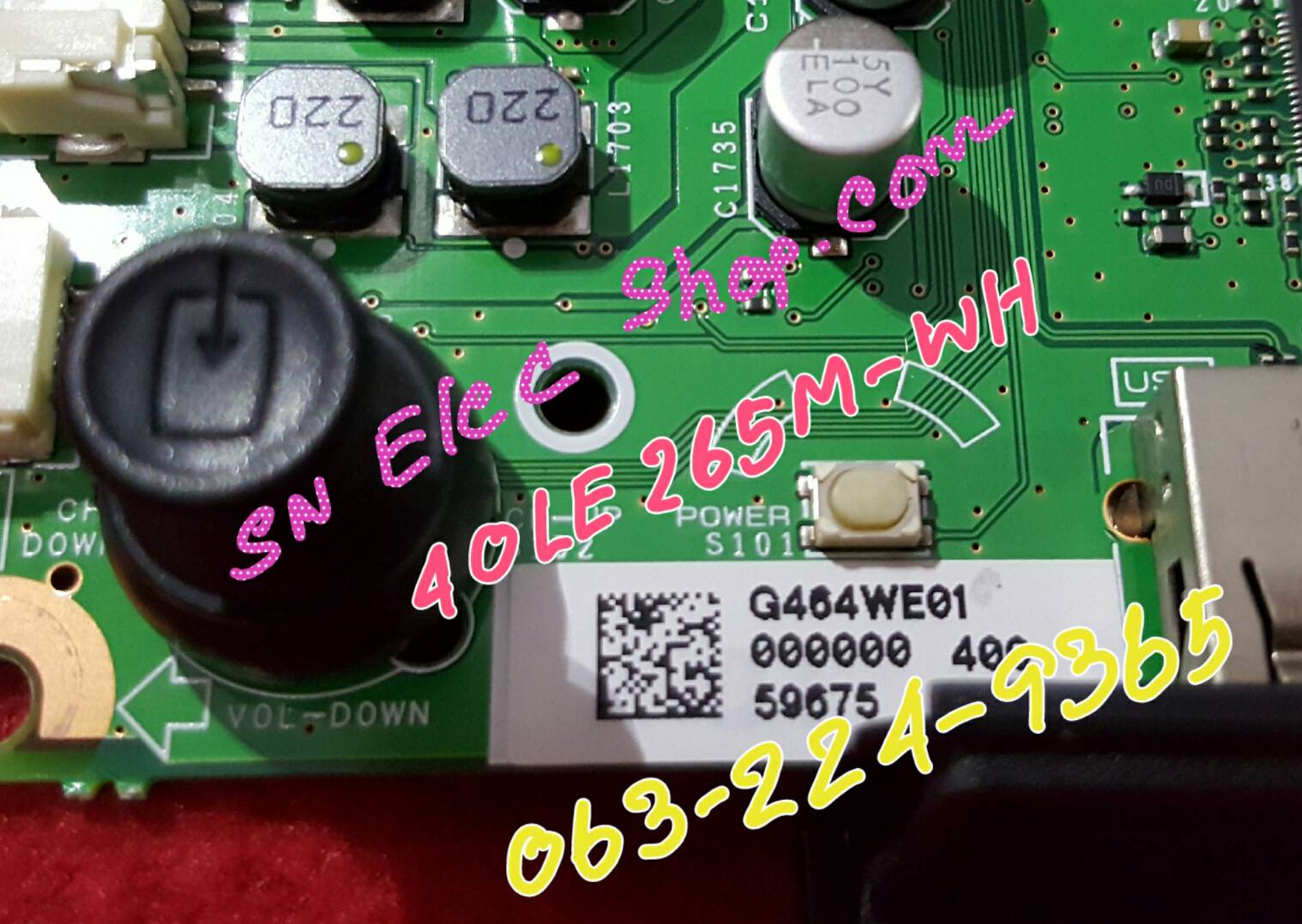 เมนบอร์ด SHARP รุ่น LC-40LE265M-WH ; Q464WE01