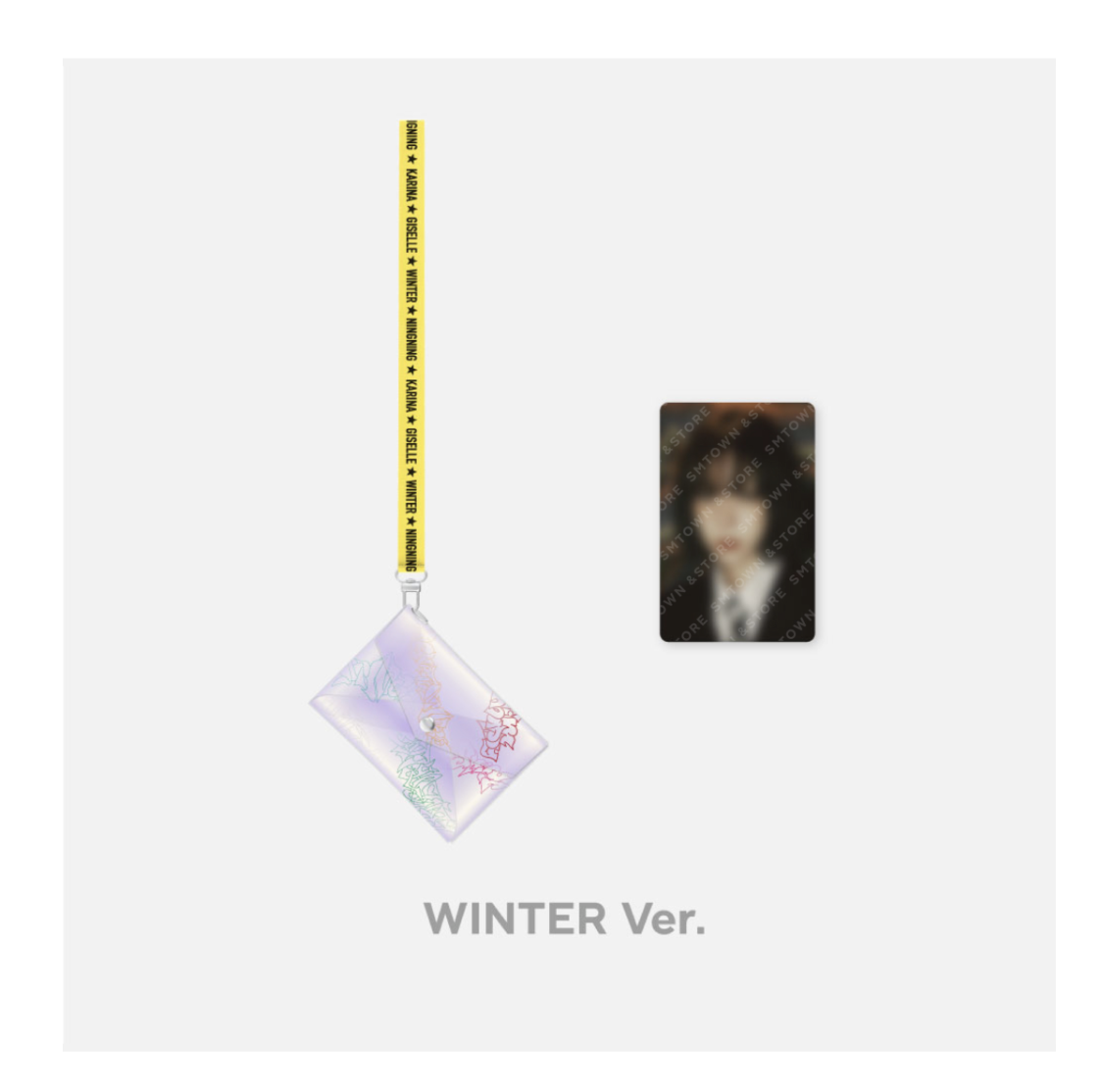 aespa - my world md - hologram card holder - winter