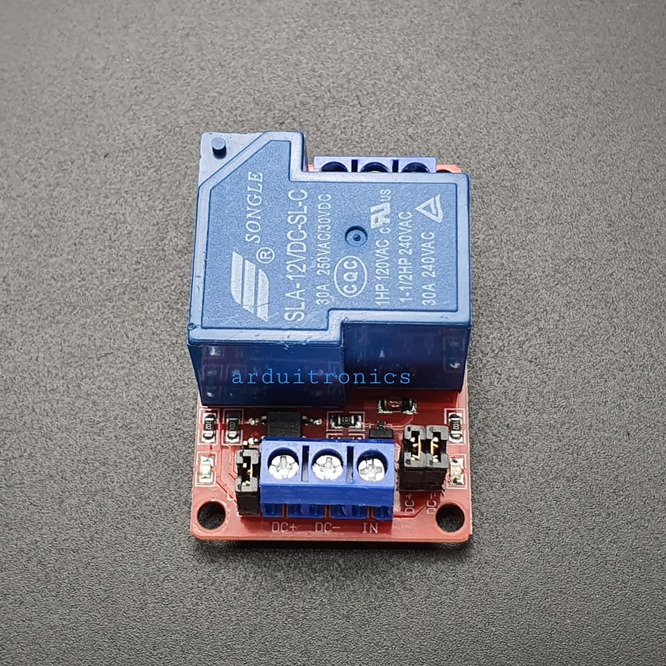 30A 12VDC Power Relay Coil ( High/Low Level Trigger ) Newer Version