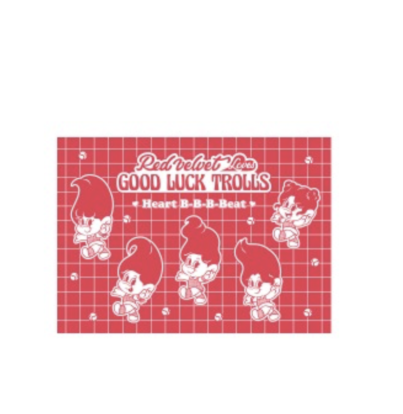 Red Velvet - Loves GOOD LUCK TROLLS -EPOXY POSTCARD