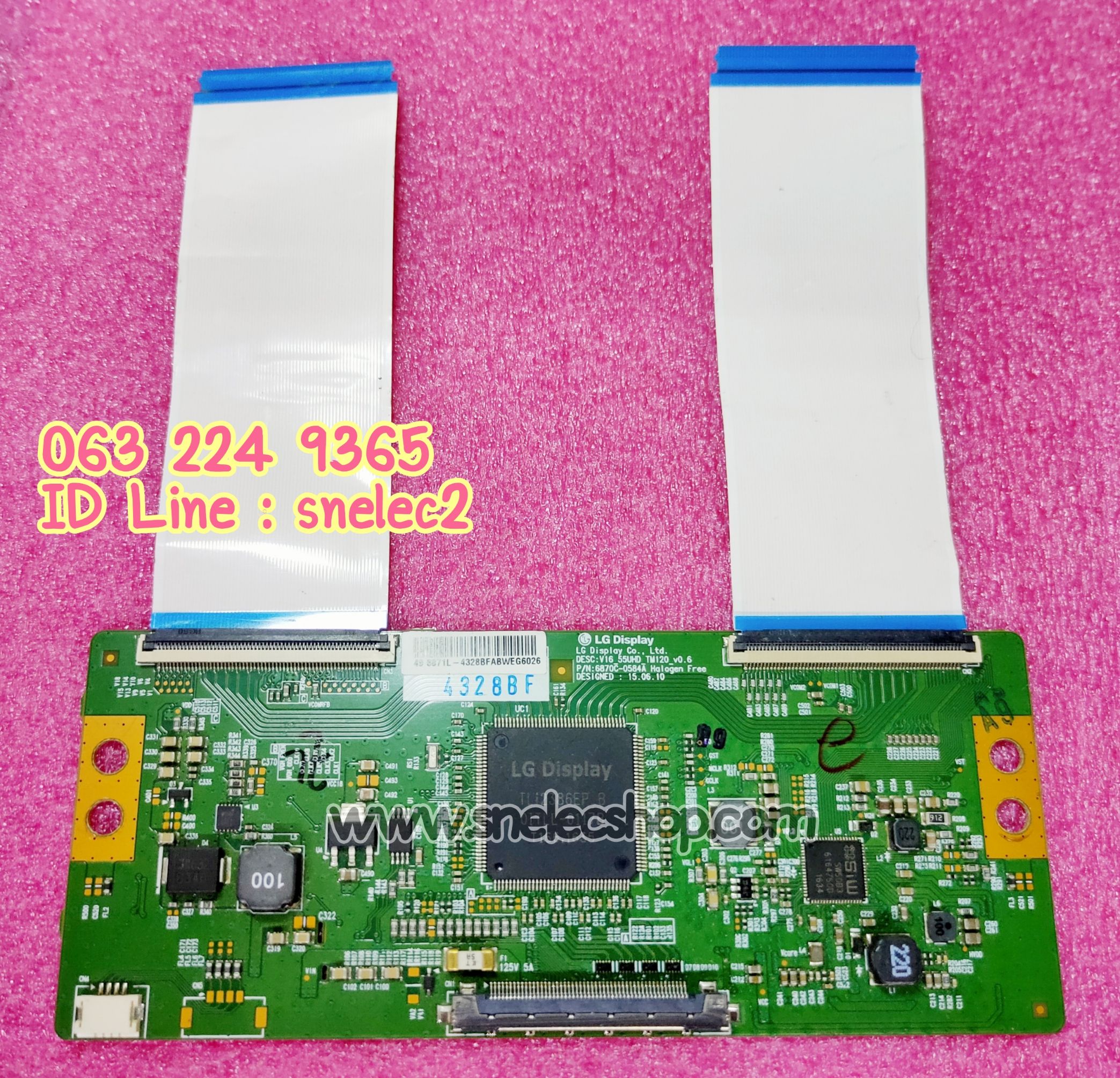 T-CON Toshiba 4K : P/N 6870C-0584A