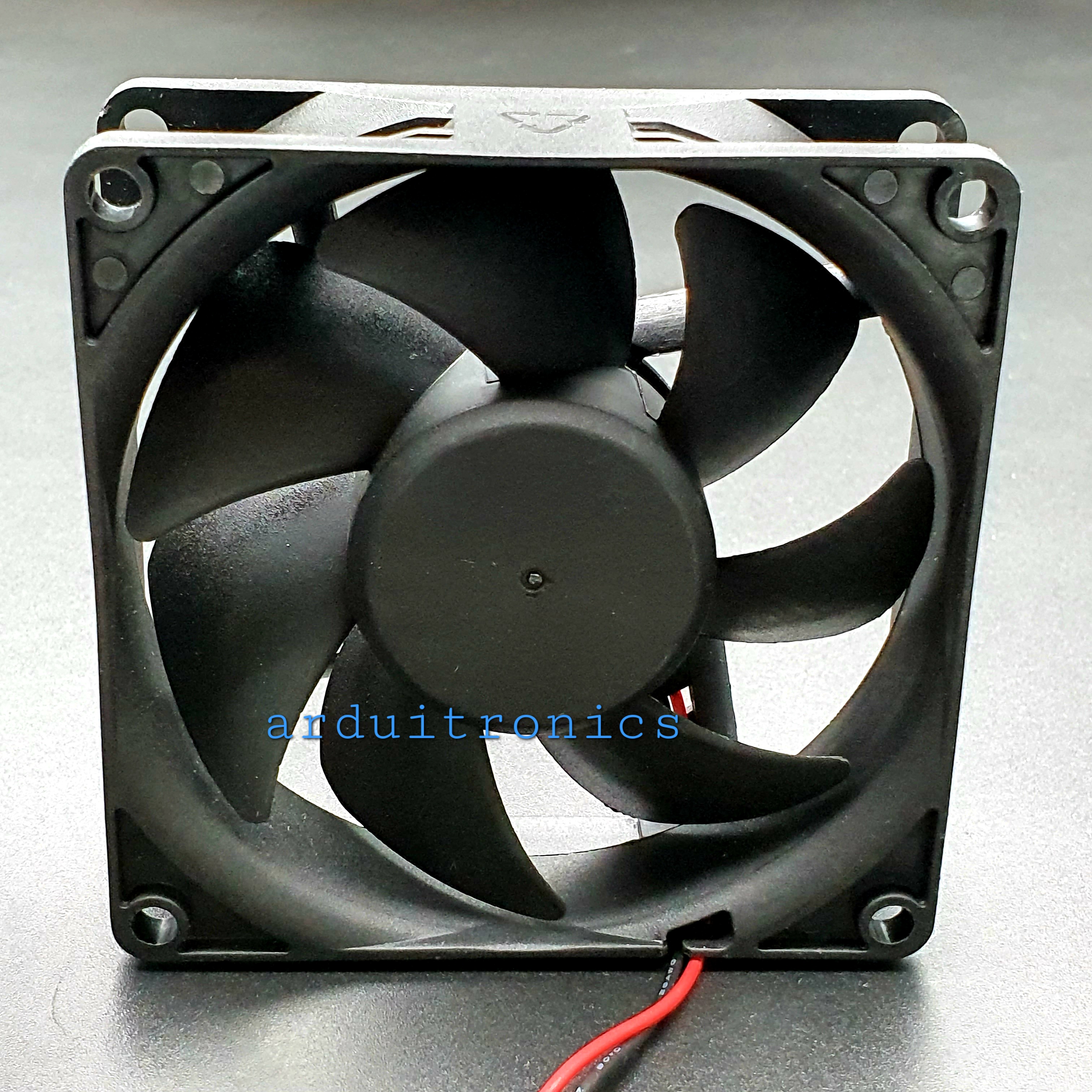 พัดลมระบายความร้อน 12VDC ขนาด 80x80x25mm