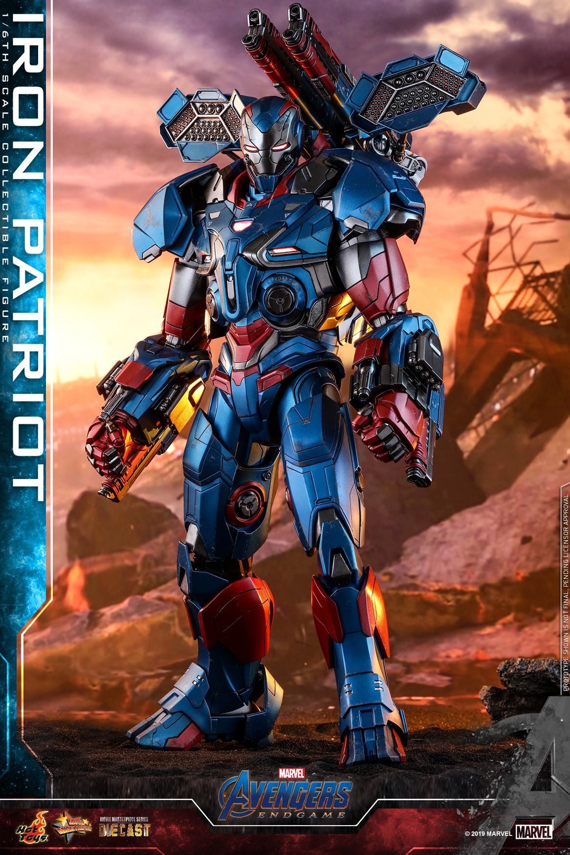 "Pre-Order" Hot Toys Avengers: Endgame - 1/6th scale Iron Patriot Collectible Figure