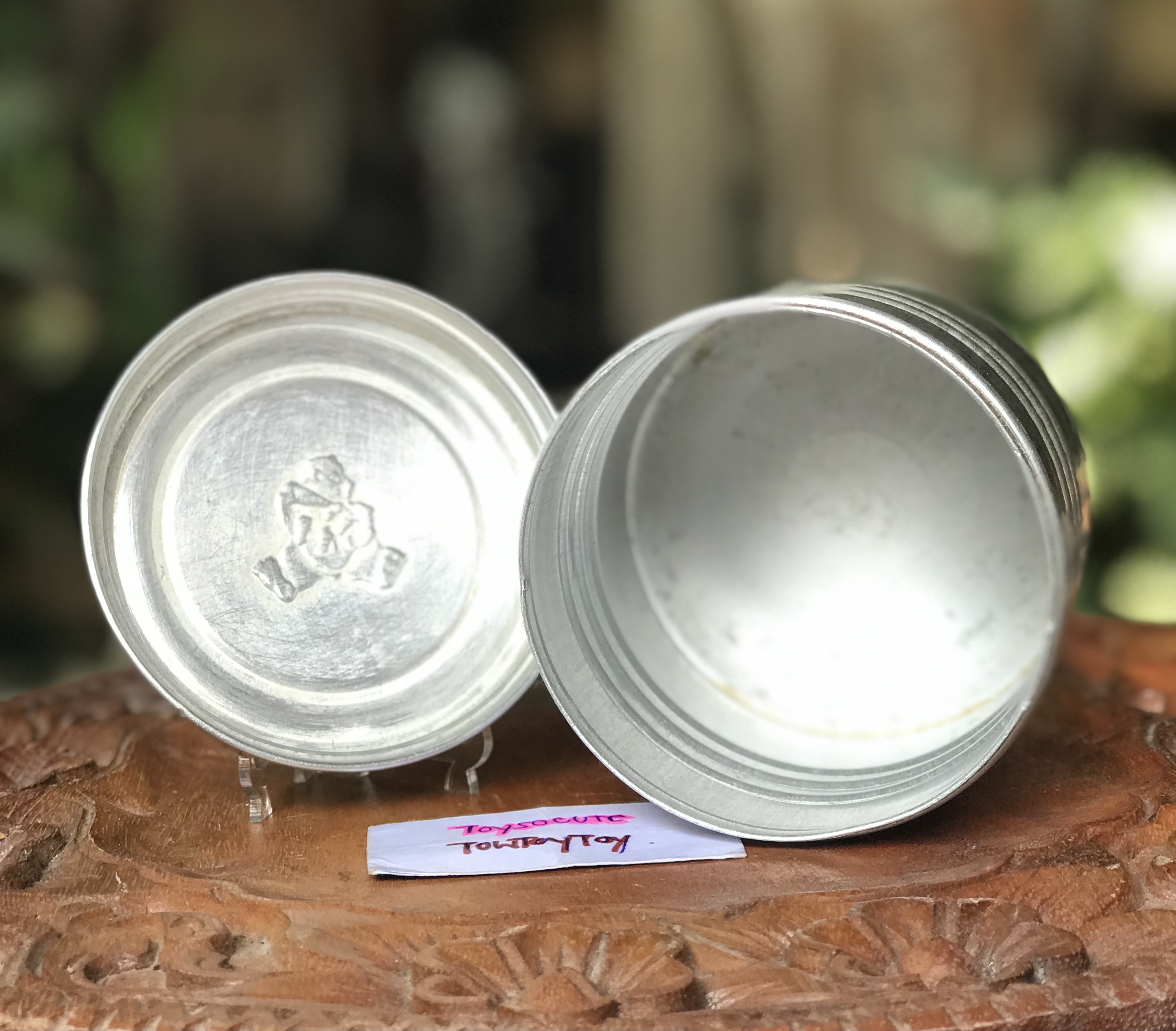 ของสะสมหายาก ใบสั้นๆ กระป๋องนมตราหมีโบราณใบสั้น Holland Guigoz ไม่รั่ว ไม่ผุ