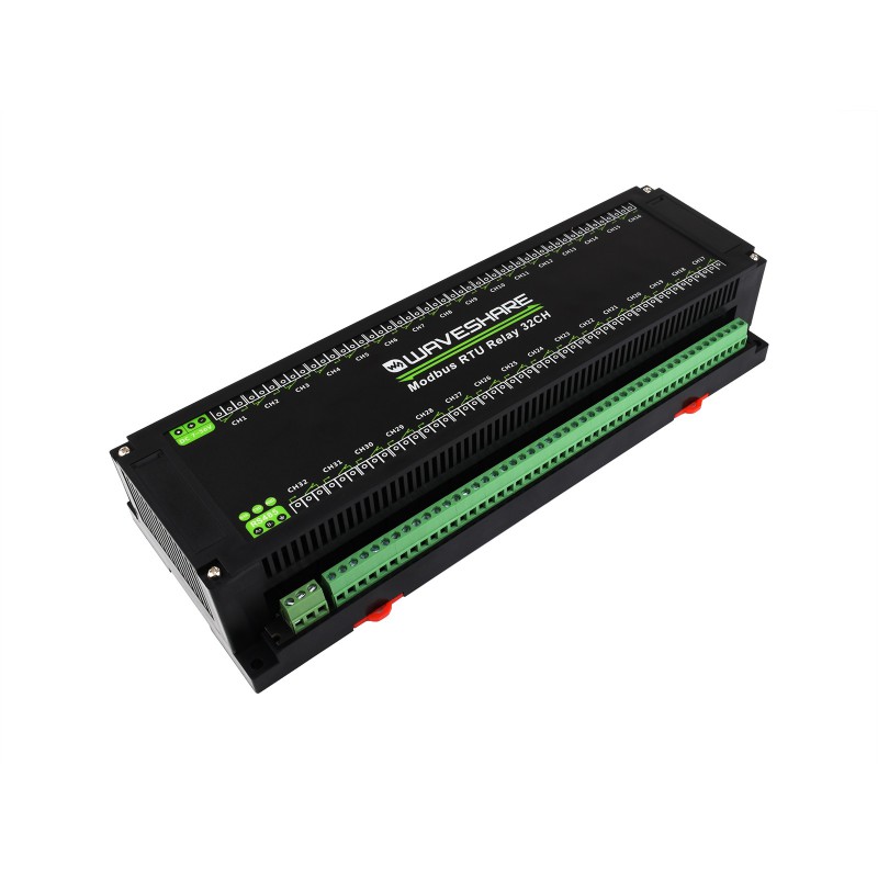 Modbus RTU 32-Ch Relay Module, RS485 Interface, With Multiple Isolation Protection Circuits (ของแท้จาก Waveshare)