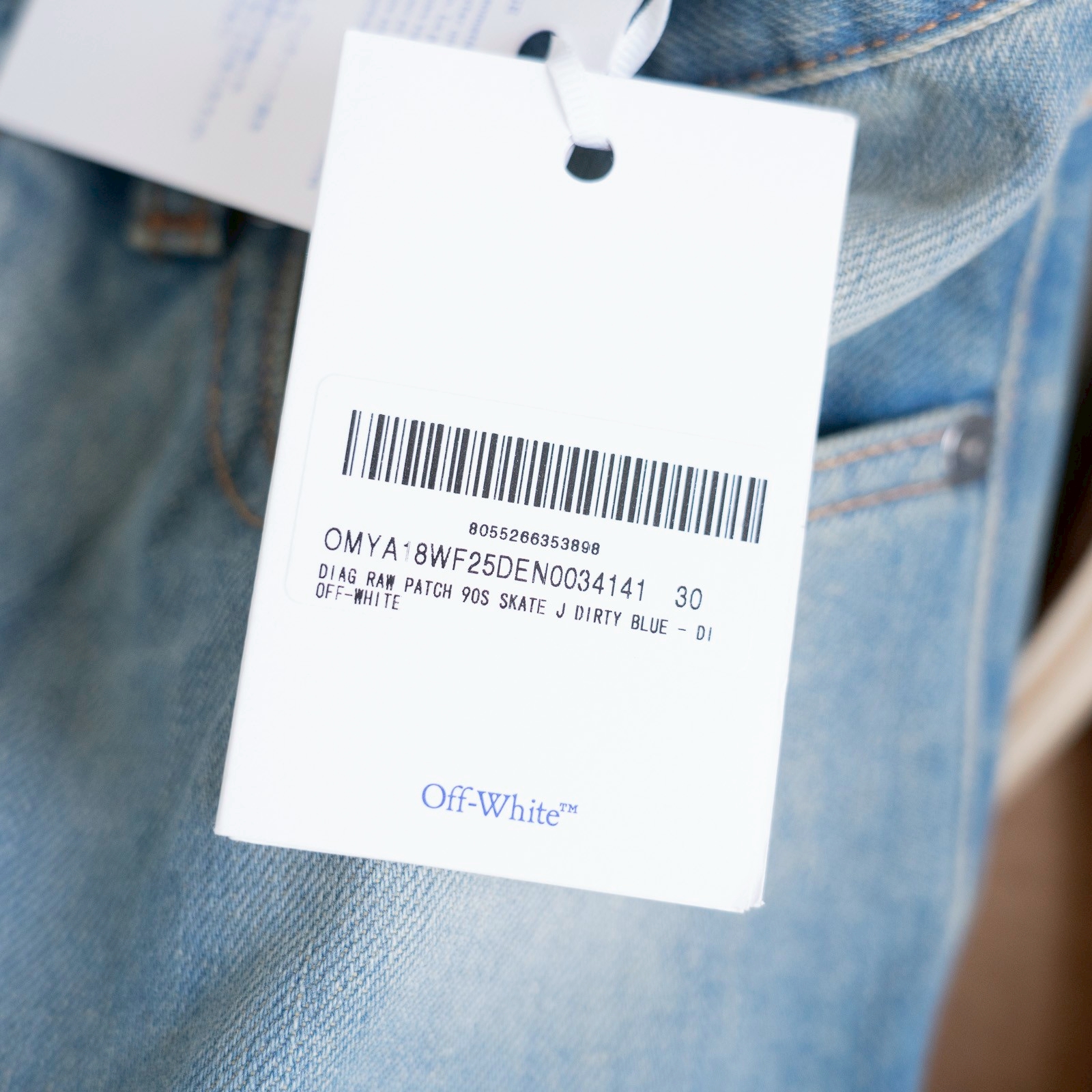 [DEFECT] Off-White Diag Raw Patch 90s Skate J – Dirty Blue [MADE IN ITALY]