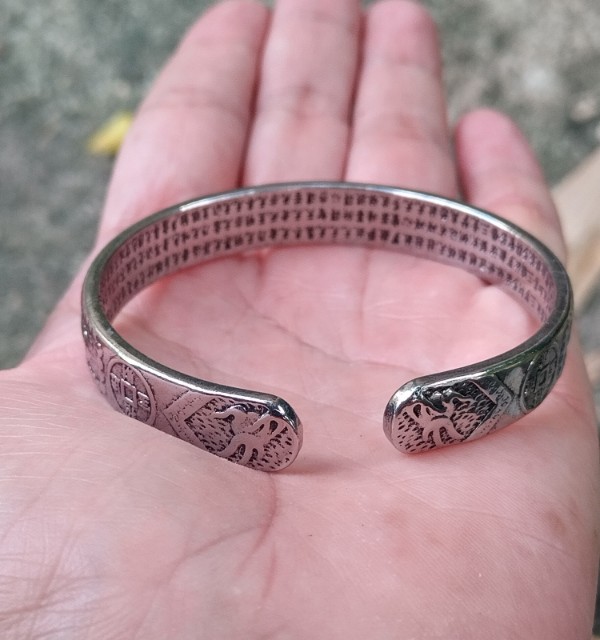 สร้อยข้อมือ ปี่เซียะ pixiu สไตล์วินเทจ สังกะสีอลอย สีเงินแบบโบราณ