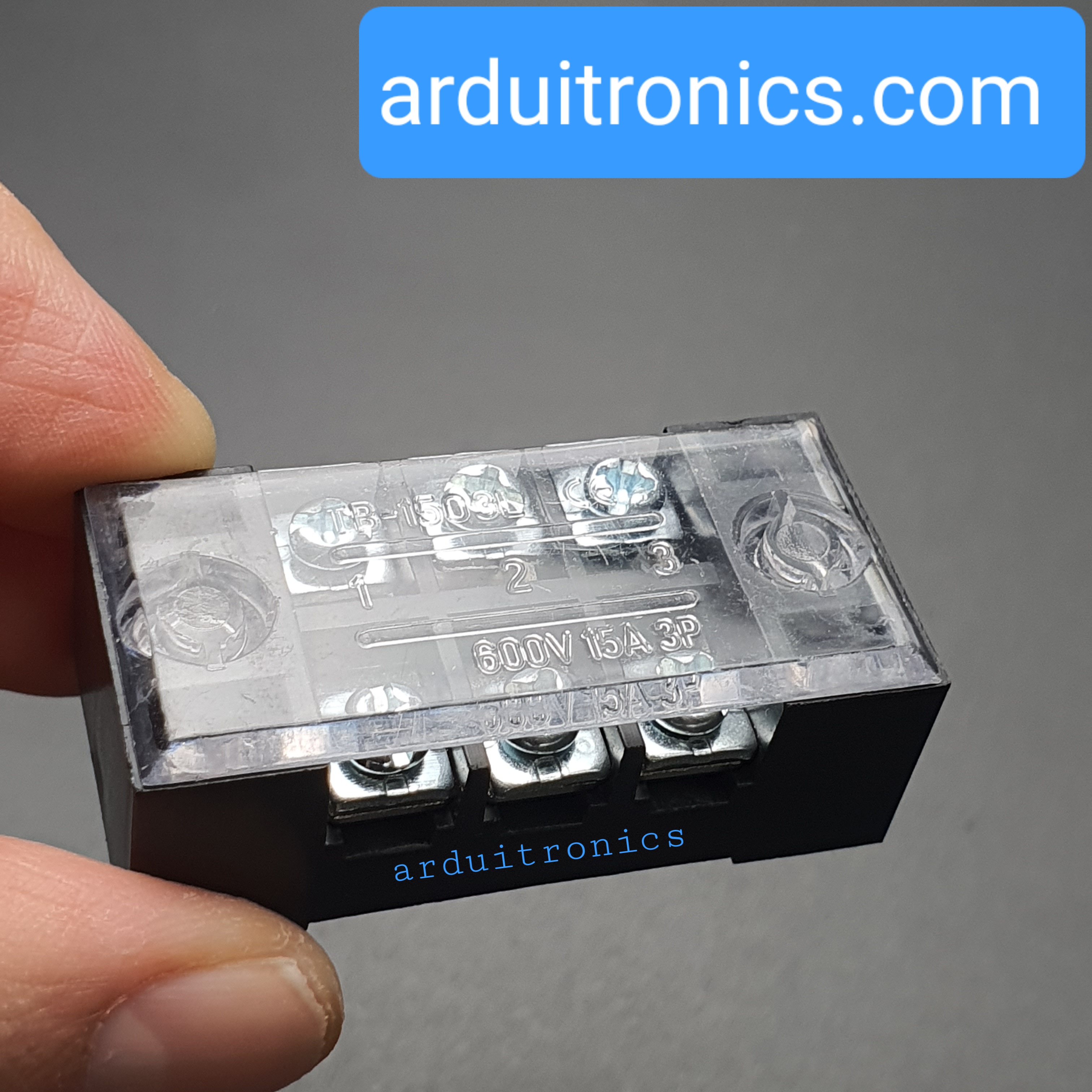 ขั้วต่อ Terminal Block TB-1503L (15A) แบบ 3 ช่อง