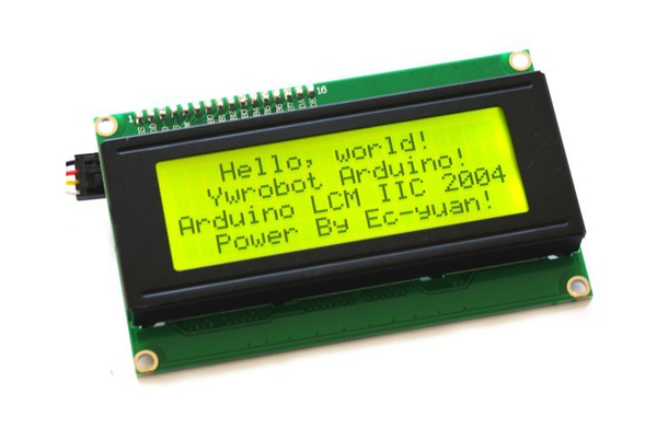 LCD 2004 Module 20x4 (Yellow-Green Backlight) + I2C Interface