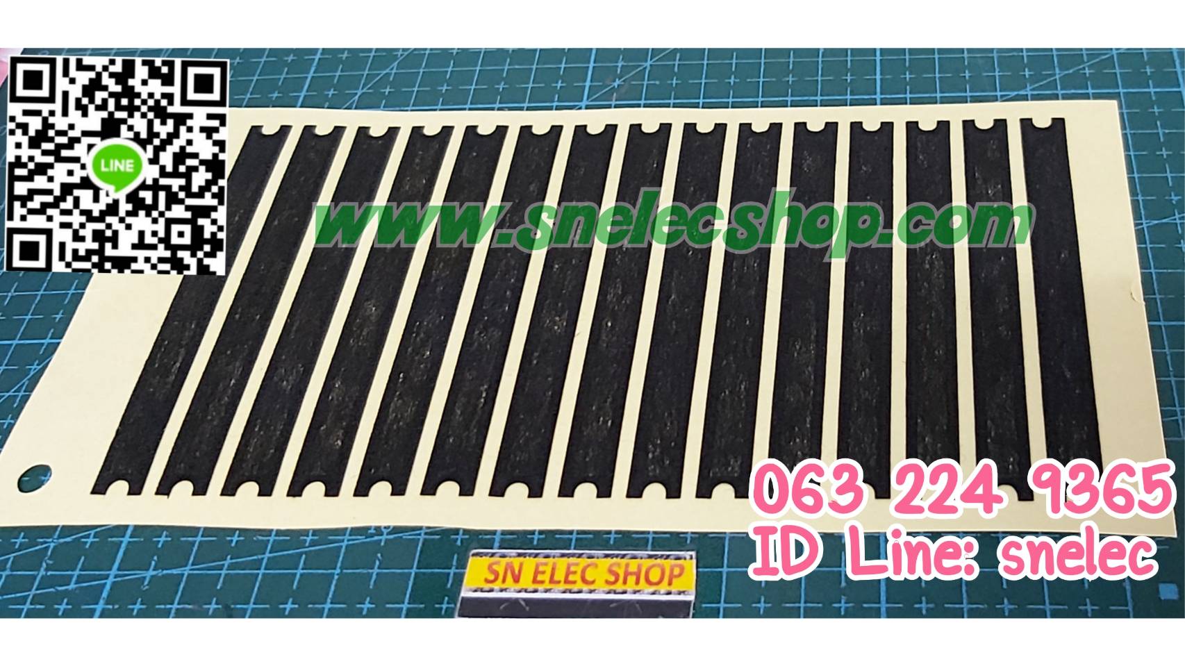 ผ้าสักกะหลาดกันฝุ่น สำหรับสไลด์มิกซ์ ขนาด7.5Cm 1 แผ่น มี15อัน