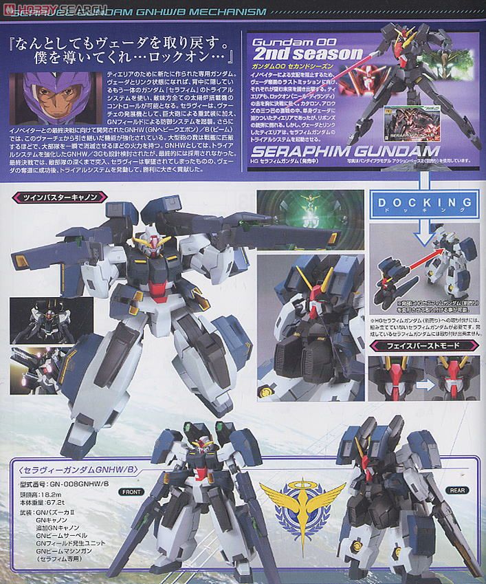 HG 1/144 GN-008GNHW/B Seravee Gundam GNHW/B
