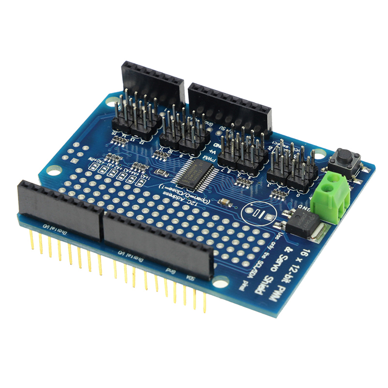 PCA9685 16 Channel Module PWM Servo Drive Board Robot Controller H5B4 Compatible บอร์ดสำหรับขับ Servo 16 ช่อง