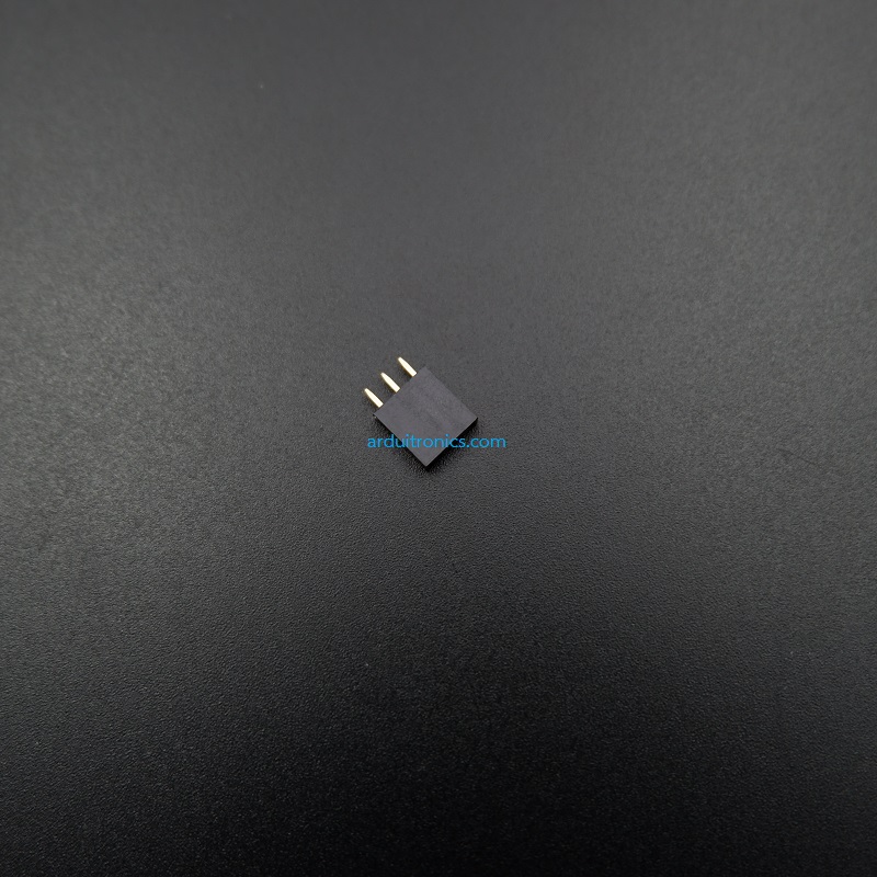 [Black] 1X3 Pin Single Row Female Header 2.54mm Pitch Straight Pin Square (จำนวน 1 ชิ้น)